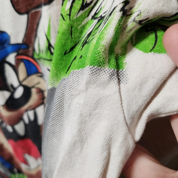 Vintage Looney Tunes Taz Tasmanian Devil "TEED OFF" Graphic Short Sleeve Tshirt - Picture 6 of 8